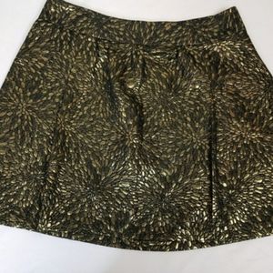 Plus Size Lane Bryant Textured Gold Skirt